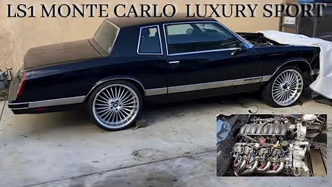 87 MONTE CARLO LUXURY SPORT LS1 SWAP ON 22s WITH CUSTOM GTO INTERIOR
