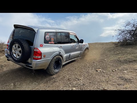 უკანა ხიდის ბლოკირების შედარება ღია ხიდთან/Rear diff locker vs Open diff, Mitsubishi Pajero 3