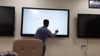 NEWLINE 75" Interactive Led Flat Panel During Small Writing demo