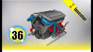 Autodesk Inventor tutorial   V12 engine | Ep 36  Full HD 😍 Profile