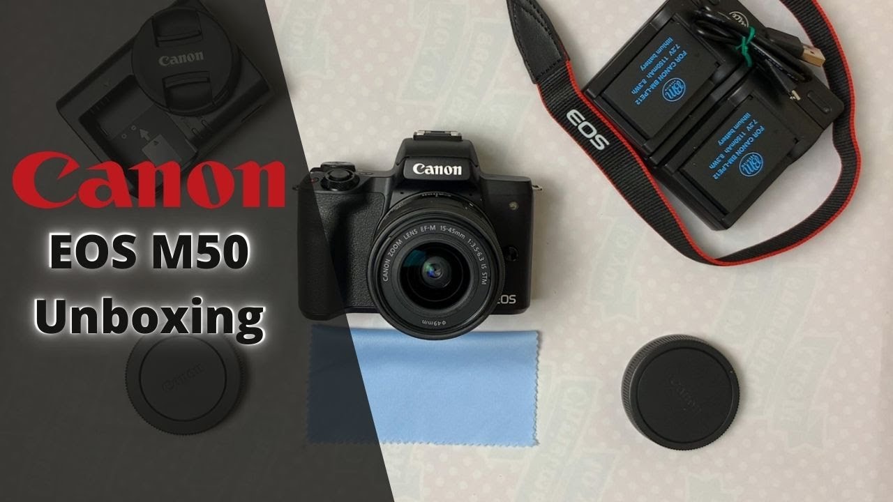 Canon M50 - Unboxing (ASMR/Relaxing + Accessories)