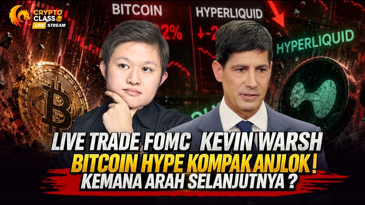 CRYPTO CLASS: LIVE TRADE FOMC BITCOIN HYPE KOMPAK ANJLOK KEMANA ARAH SELANJUTNYA ?