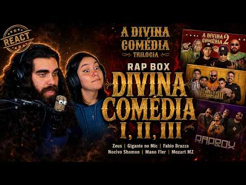 A DIVINA COMÉDIA PARTES 1, 2 e 3 | RAP BOX - React Lucas Meira feat Carol