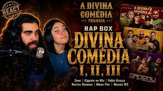 洋楽 G-RAP/LODD MANAFESS A DIVINA COMÉDIA PARTES 1, 2 e 3 | RAP BOX - React Lucas Meira