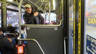 (AM RUSH RIDE) MTA Bus Riding #4570 on the Q18 towards Astoria 2nd St