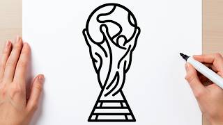 COMO DESENHAR A TAÇA DA COPA DO MUNDO