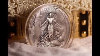 Archangel Michael: Celestial Guardian 2 oz Silver Coin 2000 Fra Cameroon 2024