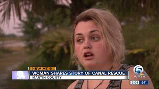 Woman shares story of canal rescue