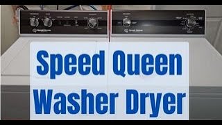 Speed Queen Washer & Electric Dryer Demo | Matching Set Performance Test