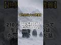 【世界最大の遭難】210人で雪山に入って、生きて帰れたのはたった11人だった #雑学 #暇つぶし #遭難 #八甲田山 #shorts