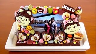 Japanese Chocolate Candy Photo Frame for Valentine's Day
