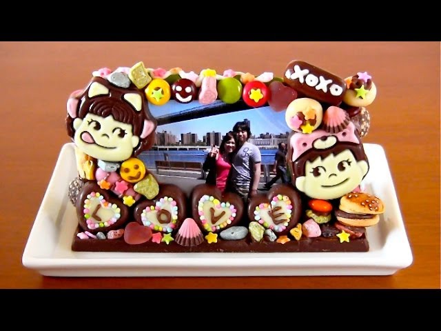 Japanese Chocolate Candy Photo Frame for Valentine's Day