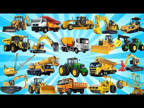 MACAM-MACAM ALAT BERAT KONSTRUKSI | Excavator, Truk Molen, Dump Truck, Bulldozer | Heavy Equipment
