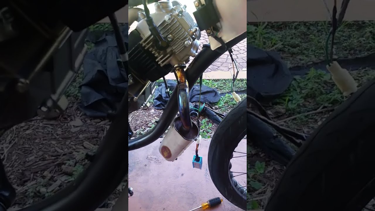 125cc 4 stroke on beachcruiser - YouTube
