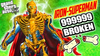 GTA 5: Breaking EVERY BONE As IRON MAN SUPER MAN In GTA V ! ( GTA 5 mods )
