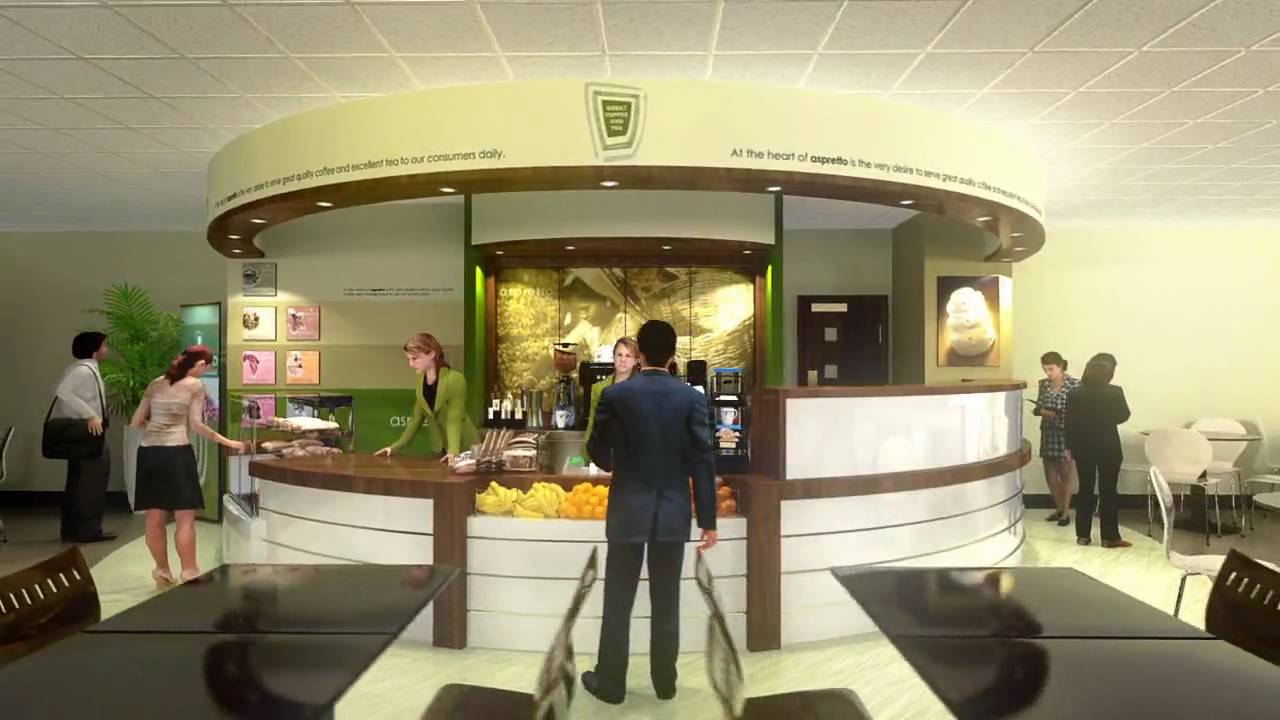 Coffee Bar Design Concept (3D Visualisation) YouTube
