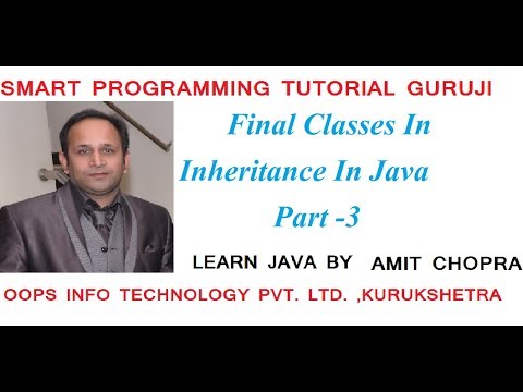 Final Classes In Java Programming Language in Hindi?