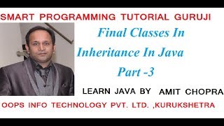 Final Classes In Java Programming Language in Hindi