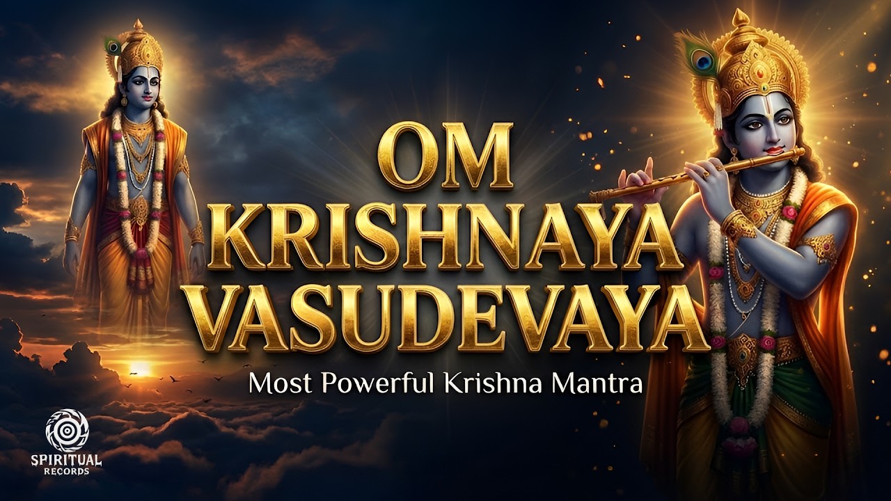 ॐ कृष्णाय वासुदेवाय Om Krishnaya Vasudevaya | Most Powerful Krishna Mantra | Remove Negative Energy