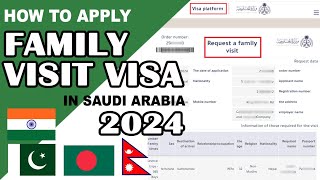 2024 Saudi Visit Visa Apply Online | How to apply for Family Visit Visa in Saudi Arabia