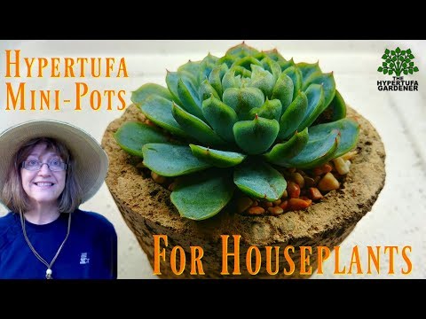 Hypertufa Mini Pots For House Plants &amp; Small Succulents