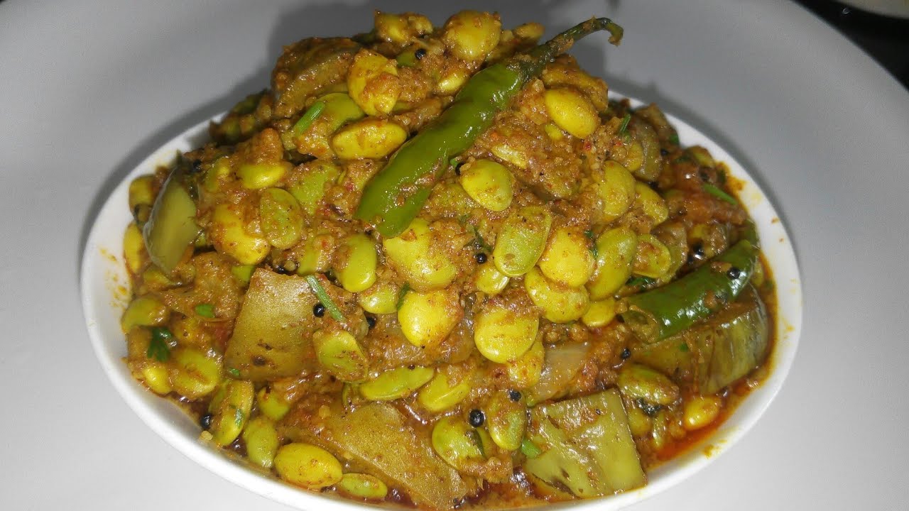 Pavta Bhaji Recipe In Marathi Lime Beans Curry