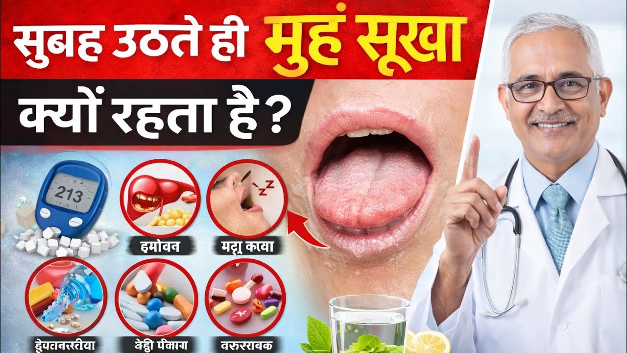 सुबह उठते ही मुंह सूखा क्यों रहता है? जानिए 5 बड़ी वजहें | Health Alert