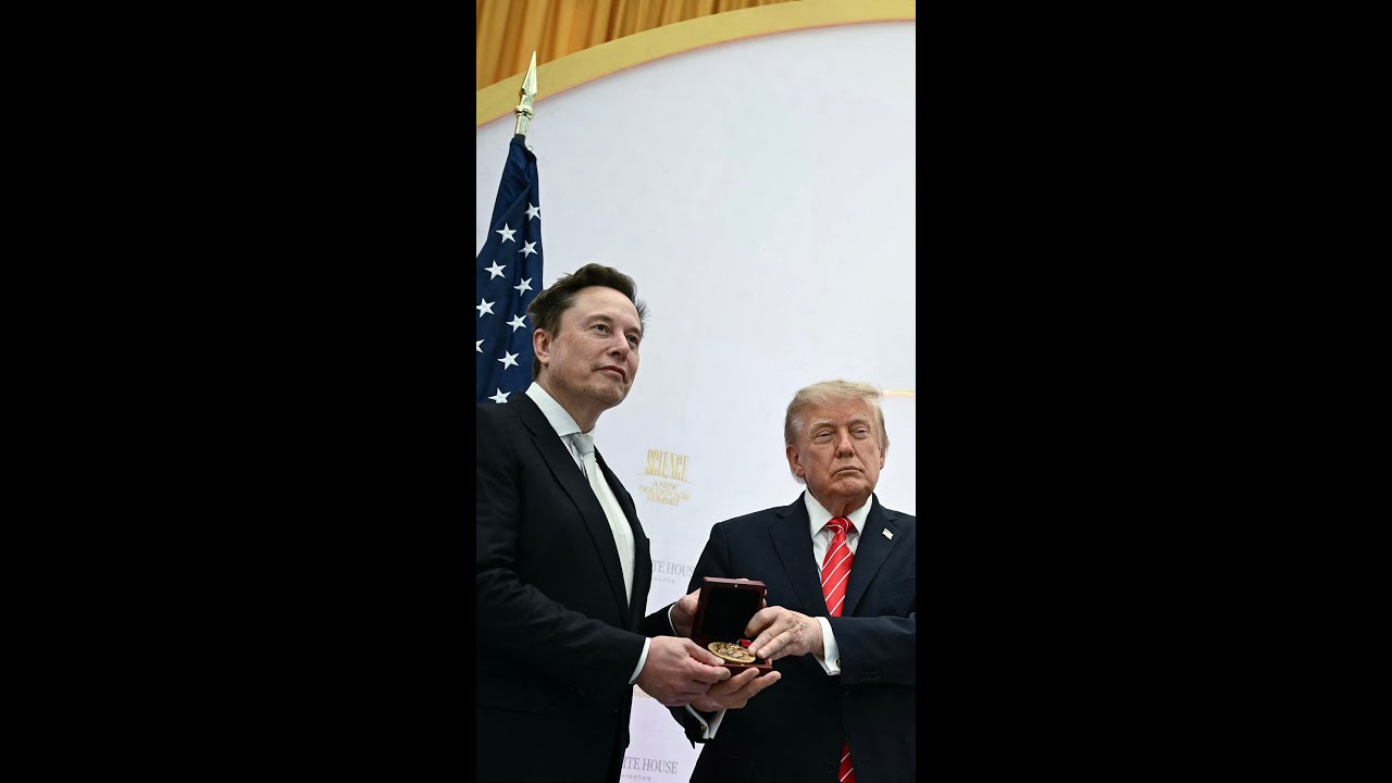 Trump awards Elon Musk the National Medal of Science Trump awards Elon Musk the National Medal of Science