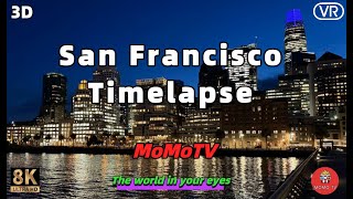 VR Time-lapse Day to Night in Pier 14 San Francisco - #timelapse #vr #sanfrancisco #360 8K 360 VR