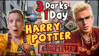 ALL Harry Potter in ONE Day Exploring 3 Parks at Epic Universe Universal Orlando