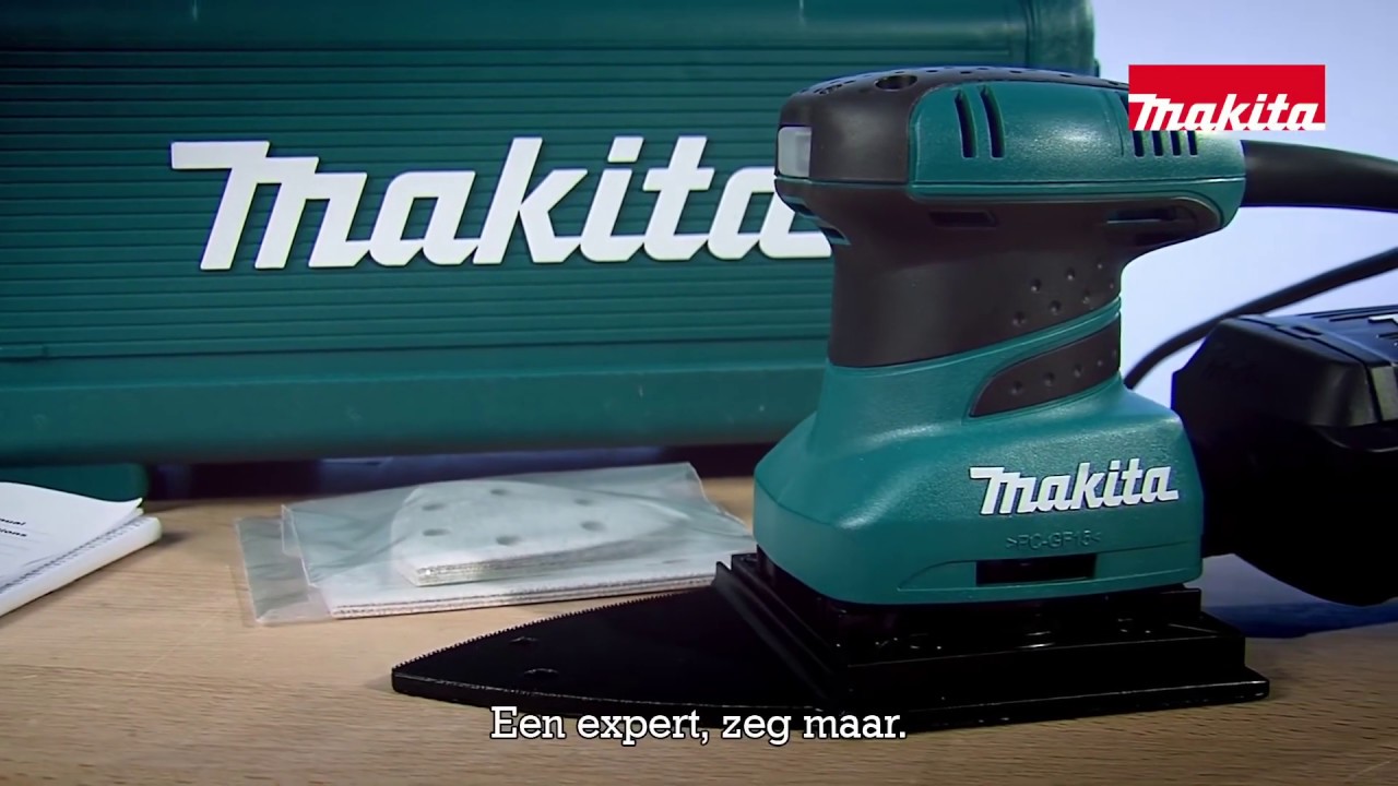 verhoging Zeehaven charme Makita BO4565K 230 V vlakschuurmachine GYZS.nl - YouTube