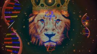 Visual Meditation: COSMIC LION DNA MERKABA (Om Shanty music)