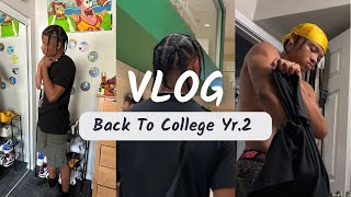 GRWM BACK TO SCHOOL **COLLEGE EDTION** UNT College Exp: Fit Check, Classes, Dining hall, Vlog