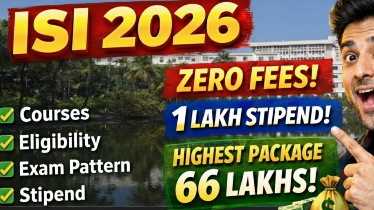 ISI 2026 | Complete Details తెలుగులో | Indian Statistical Institute Entrance Exam