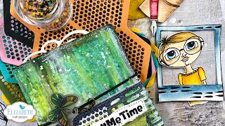 Art Journal Puzzle Page with Els | Technique Friday LIVE