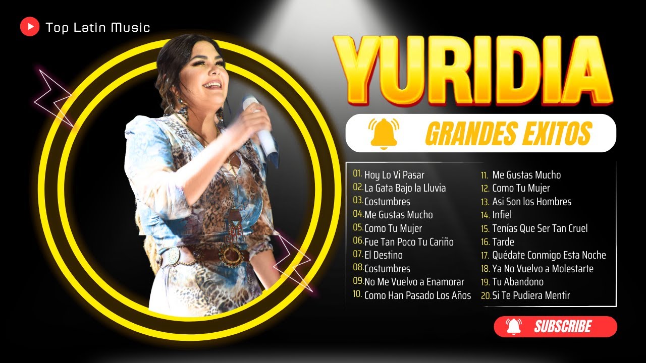 Yuridia Grandes éxitos 35 Los mejores artistas para escuchar en 2024