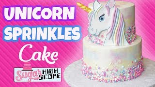 Unicorn Sprinkles Cake Tutorial - Easy Recipe