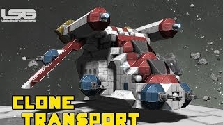 Star Wars Clone Wars Low Altitude Assault Transport (LAAT) - Space Engineers