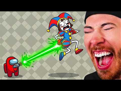 MINI CREWMATE vs The AMAZING DIGITIAL CIRCUS! (Funny Animation)