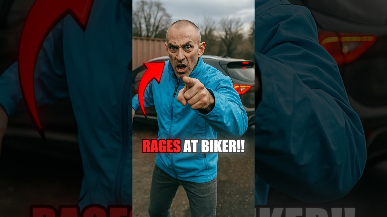 Arrogant Driver Rages At Biker!🤬