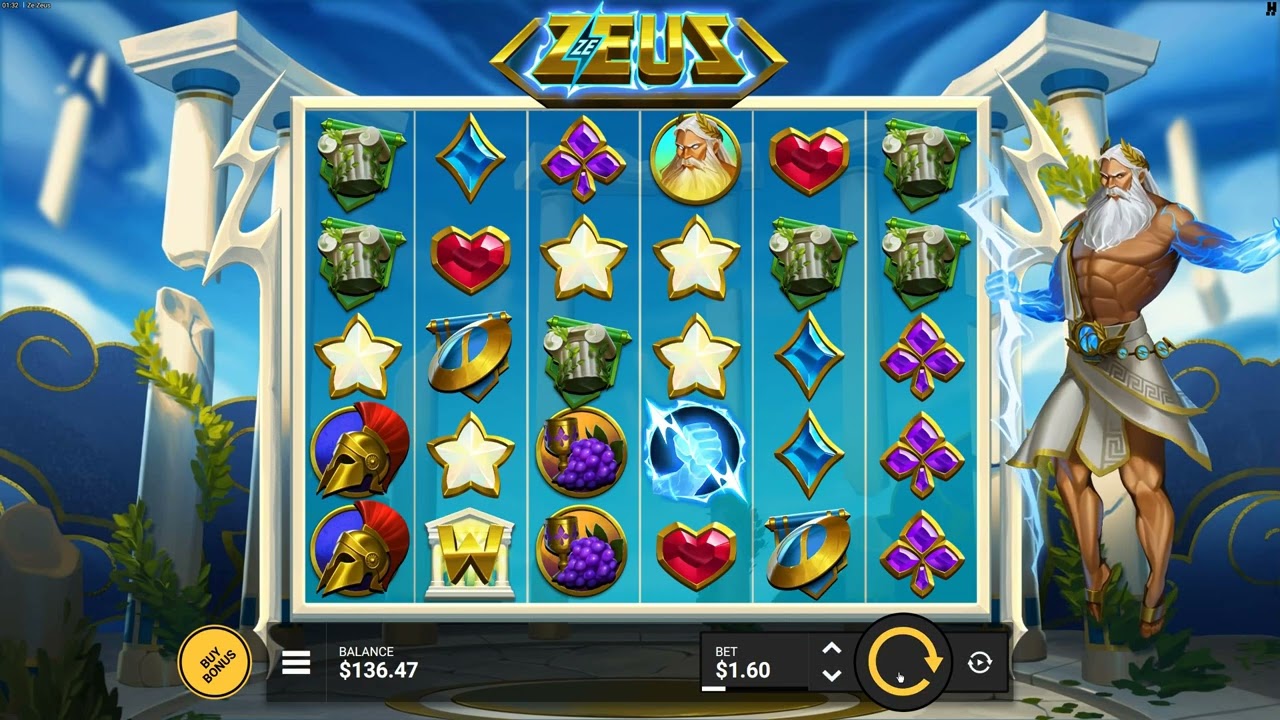 ⚡ Ze Zeus Slot (Hacksaw Gaming) | 96.34% RTP, Cluster Pays, Free