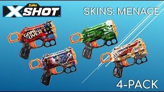 [REVIEW] Zuru X-Shot Skins Menace 4-Pack | Quadruple the Goodness!
