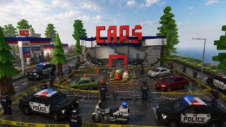 Massive Car Shop Crash Scene — Police Locked Down Everything! 🚨