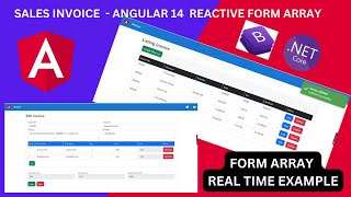 Create Sales Invoice app using Angular 14 Reactive forms (Form Array + .NET Core API + Bootstrap) screenshot 2