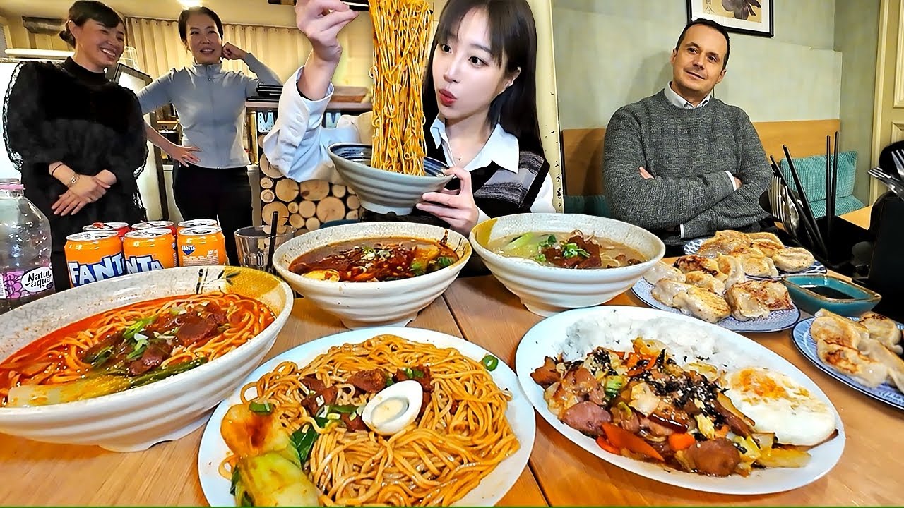 부다페스트7탄) 헝가리 운전기사님이 강력추천한 분식집?! 기사님이 저보고 질린대요😂 만두 국수 먹방