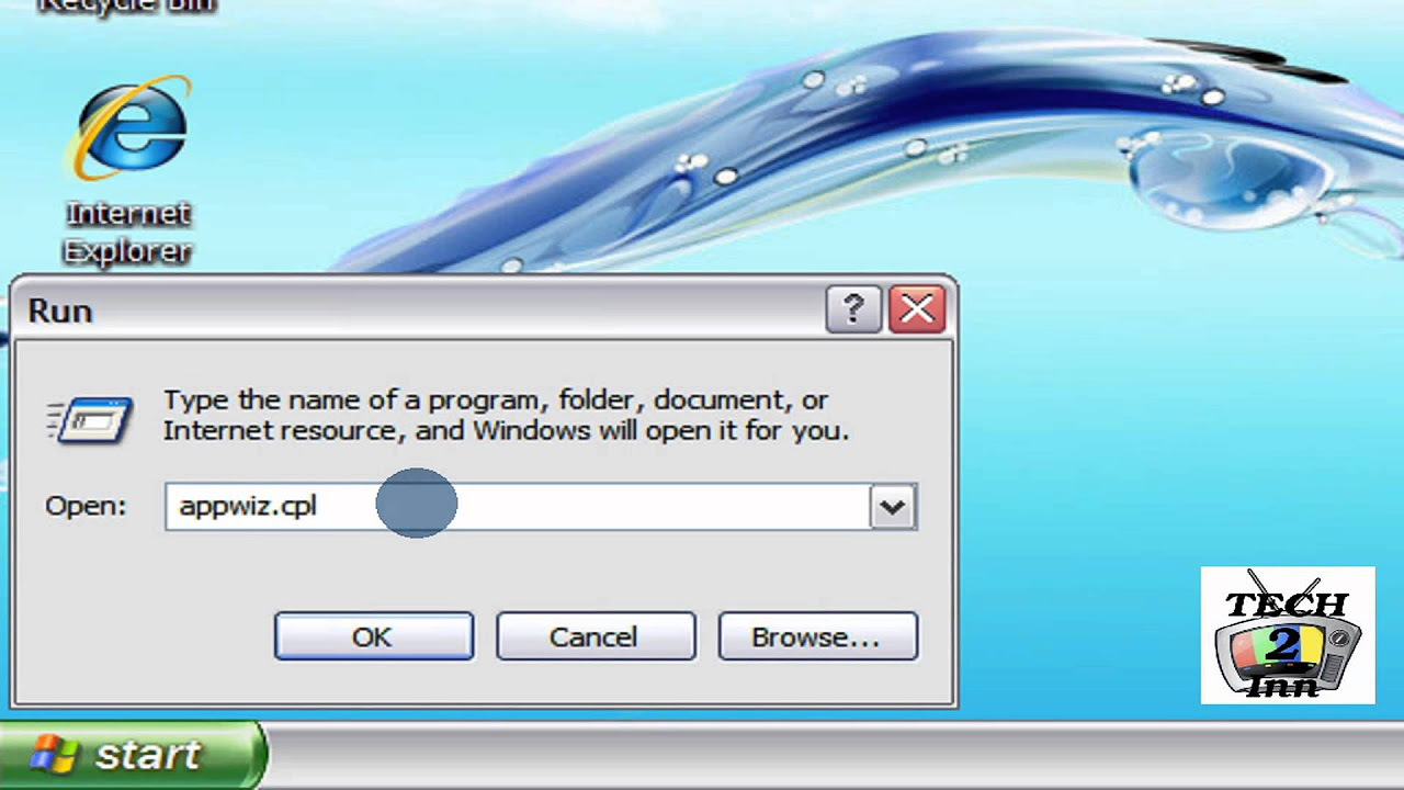 New Update Add or Remove Programs - Microsoft Window Run Command appwiz.cpl