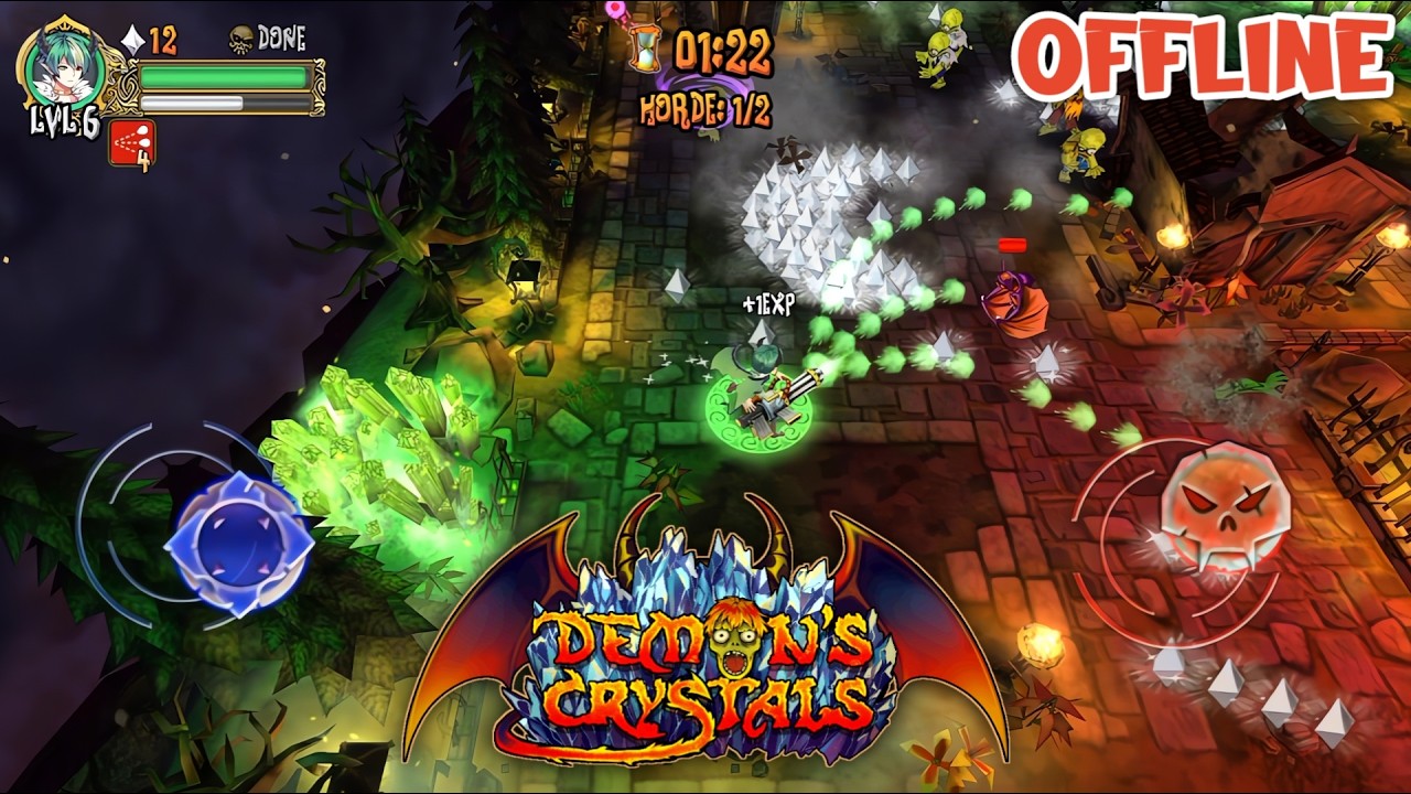 Demon's Crystals Android Gameplay - A Must-Try Twin Stick Shooter Games!