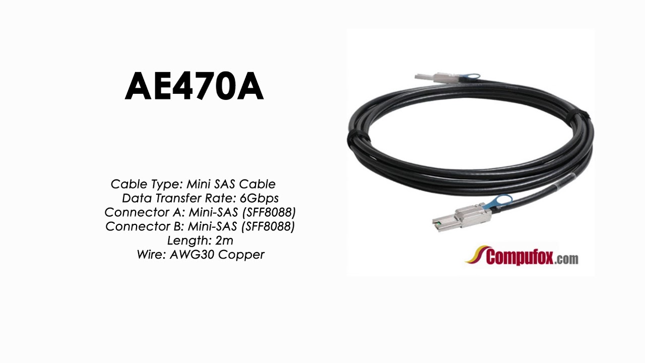 HP Sas Mini 1x-2m Cable Assy Kit Ae470a 430066-001