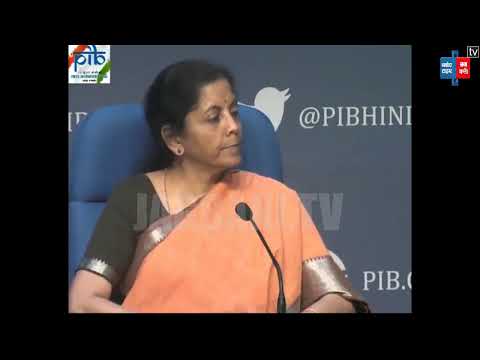 Union Finance Minister Nirmala Sitharaman address a Press Conference