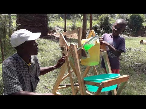 Stephen Wamukota, Class 3 boy in Bungoma designs handwashing facility